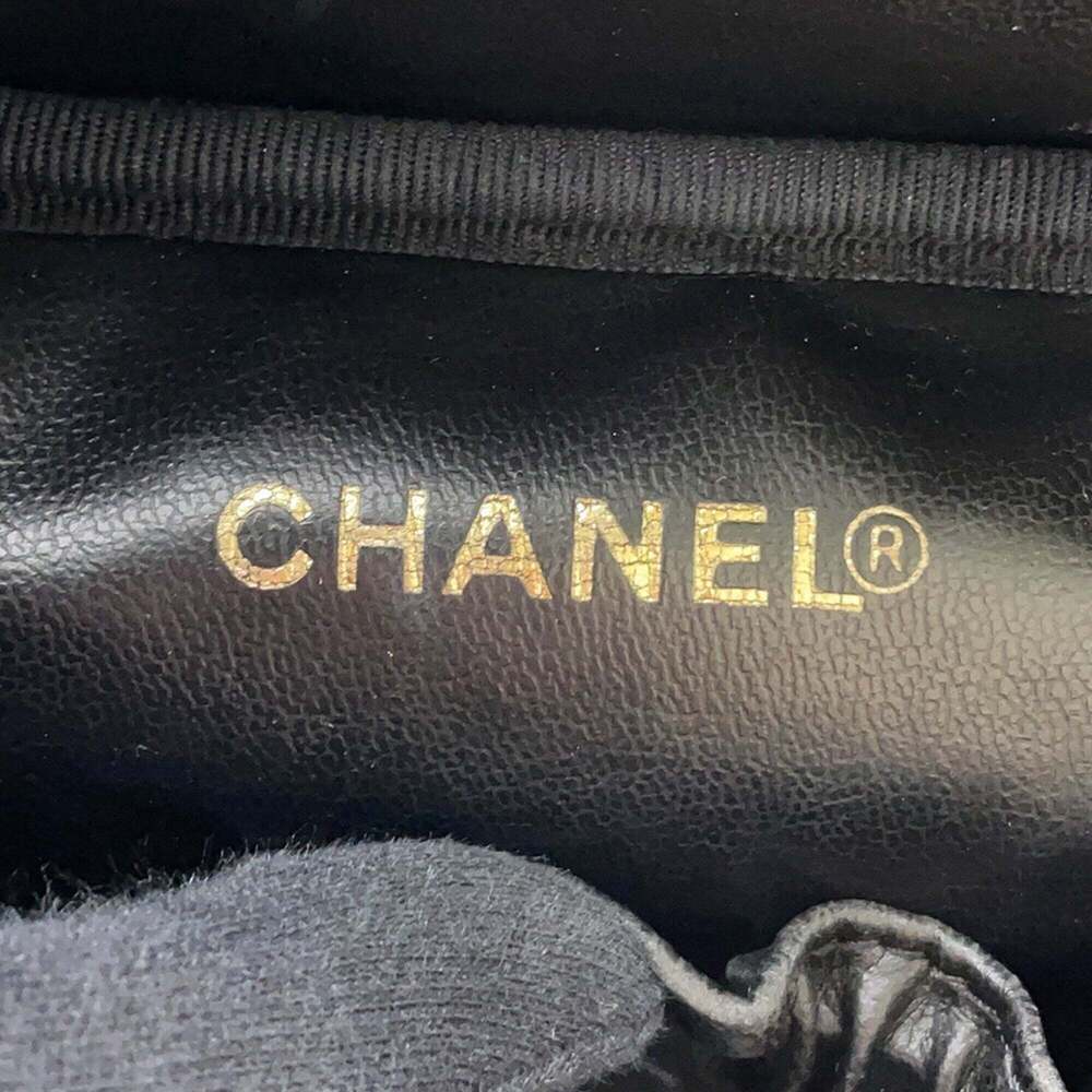 CHANEL Black Caviar Leather Logo Pouch - Picture 14 of 16